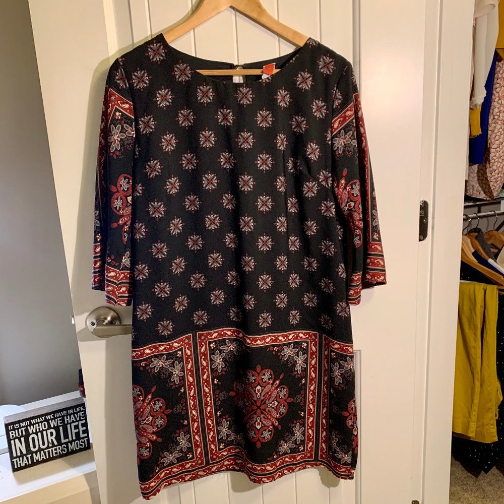 GI BIU Mini Black and Red Dress M